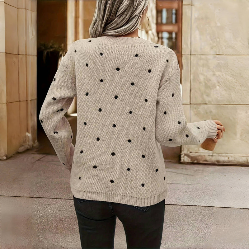 Paula™ | Pull-over tricoté à pois