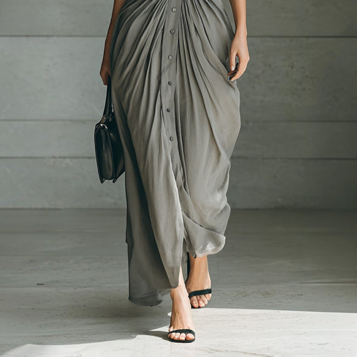 Zéphyrine | Robe Longue Plissée