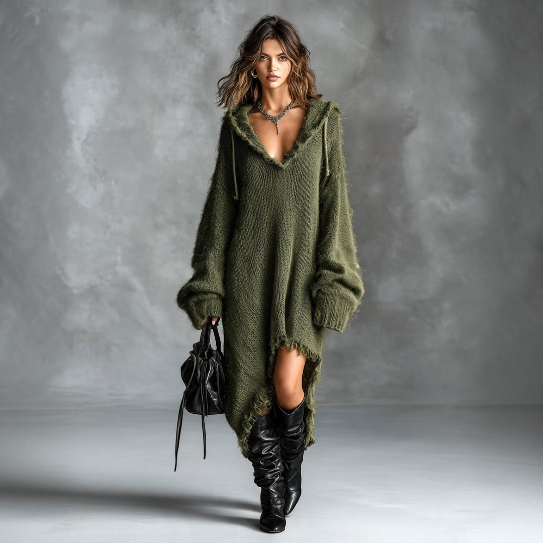Claire | Robe Midi à Capuche