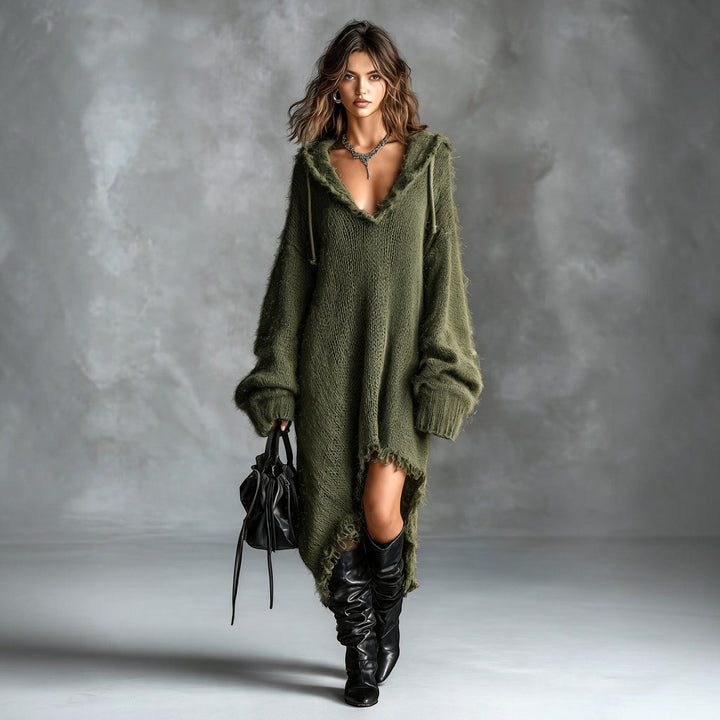 Claire | Robe Midi à Capuche