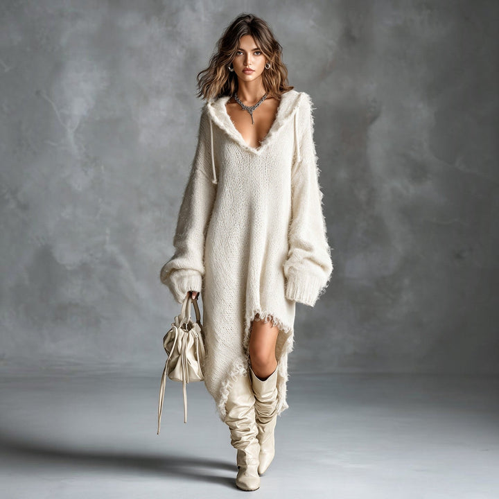 Claire | Robe Midi à Capuche