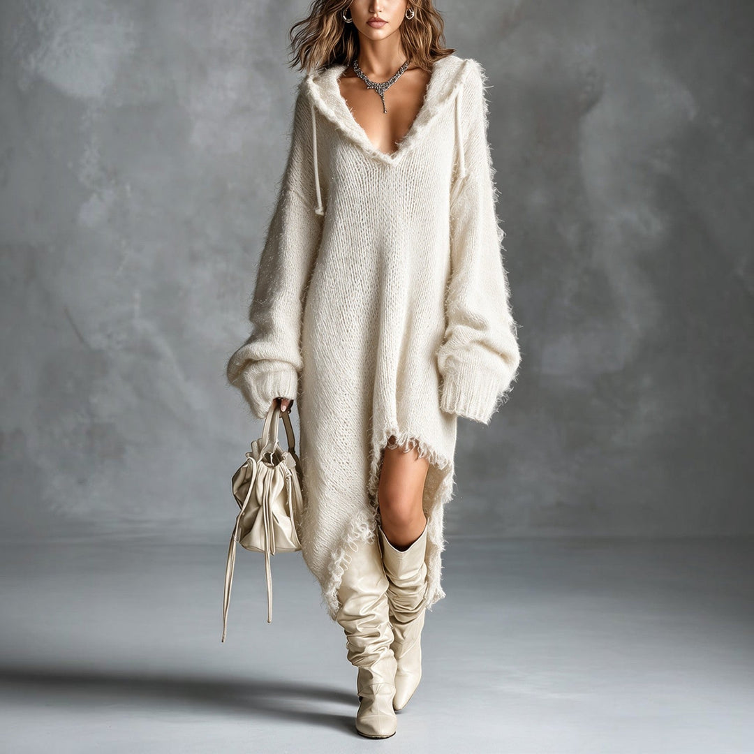 Claire | Robe Midi à Capuche