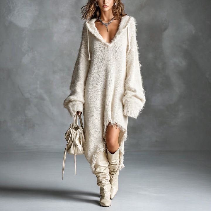 Claire | Robe Midi à Capuche