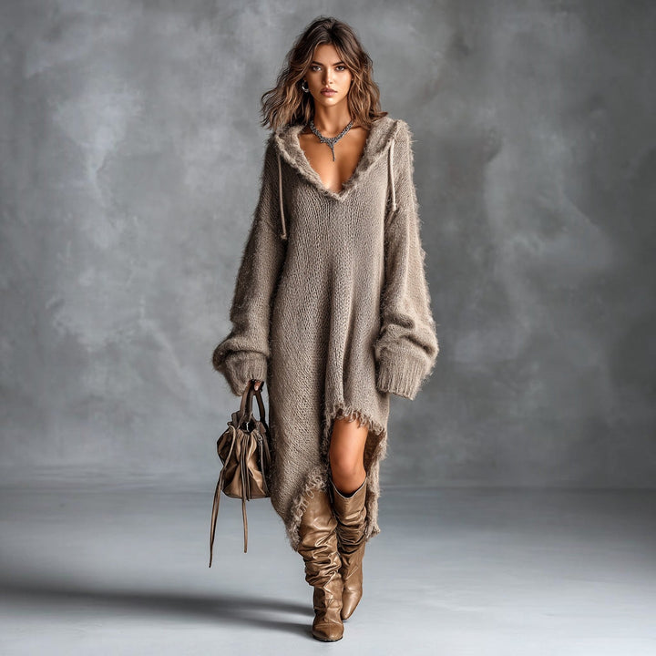 Claire | Robe Midi à Capuche