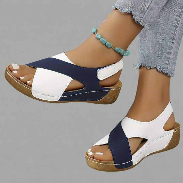 Gianna™ | Sandales bicolores à bride arrière