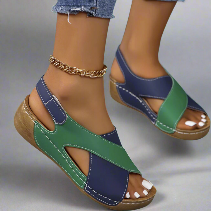 Gianna™ | Sandales bicolores à bride arrière