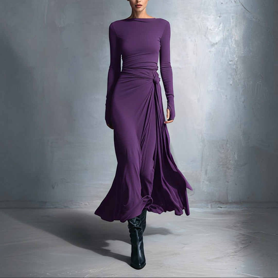 Naomie | Robe Maxi à Nœud