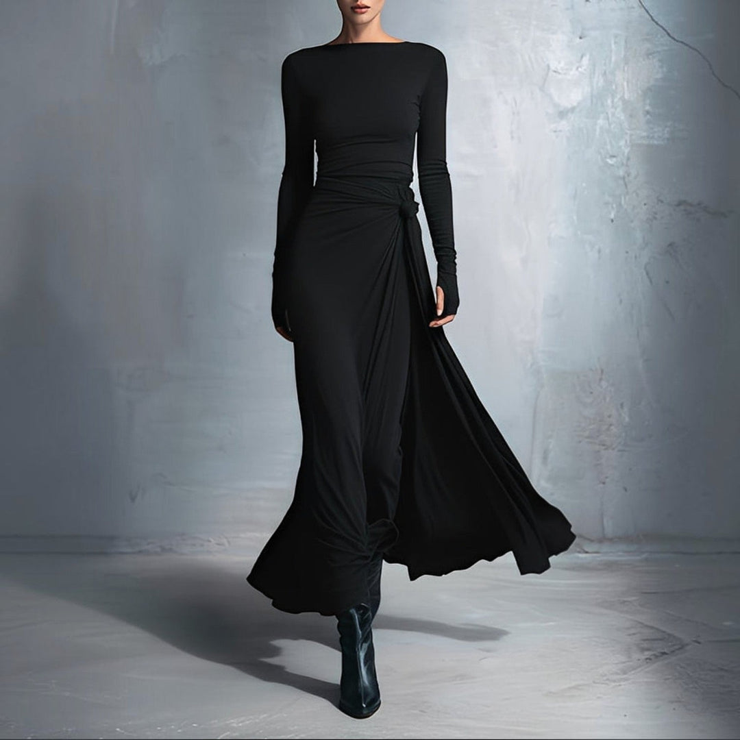 Naomie | Robe Maxi à Nœud