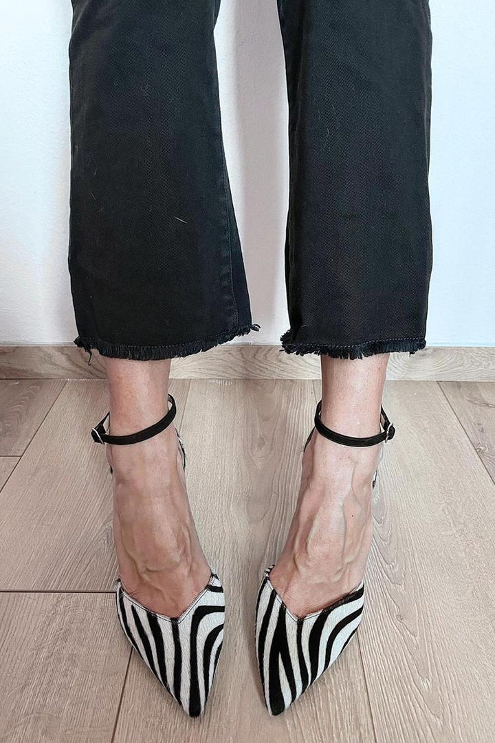 Ida™ | Talons à brides imprimés zèbre