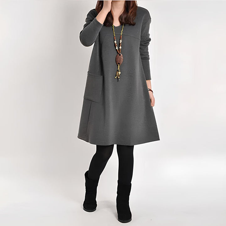 Marjolein™ | Robe à manches longues avec poches