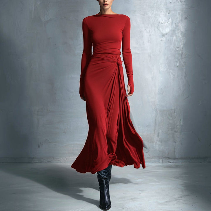 Naomie | Robe Maxi à Nœud