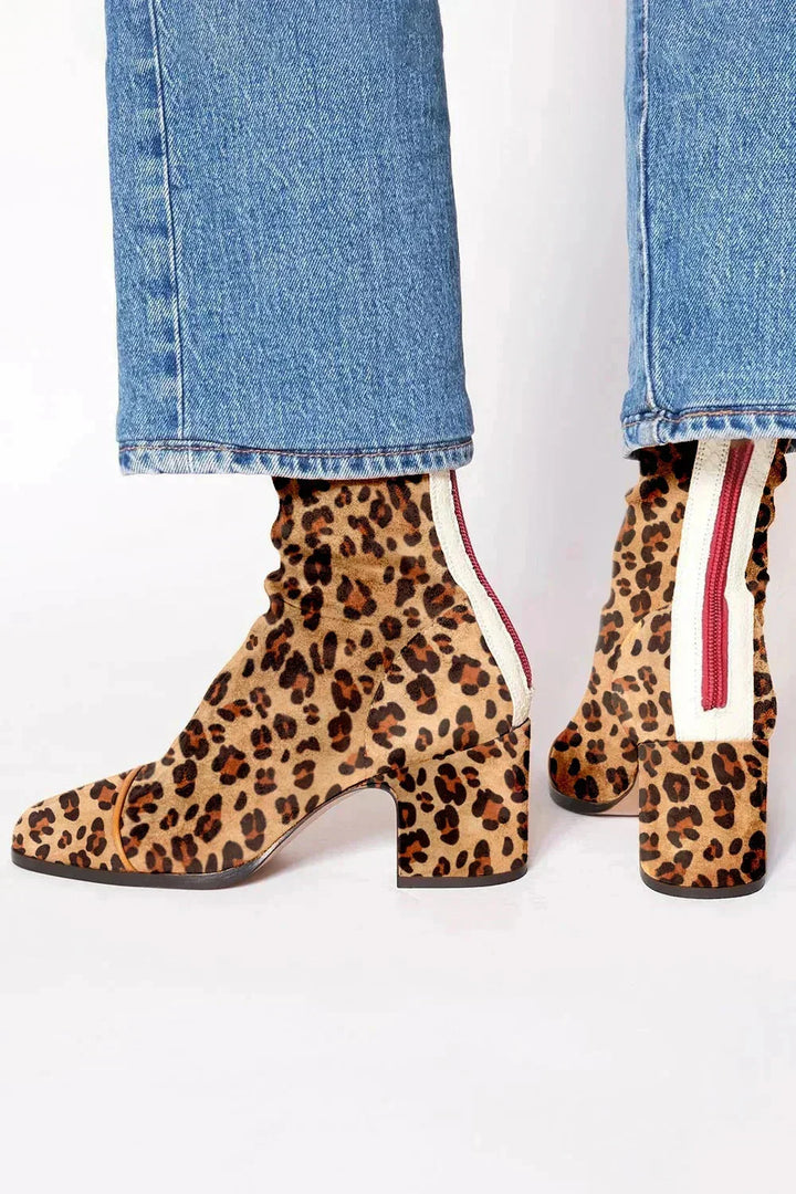 Alma – Bottines en daim à talon