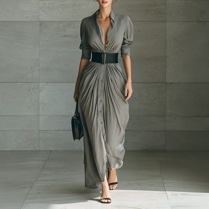 Zéphyrine | Robe Longue Plissée