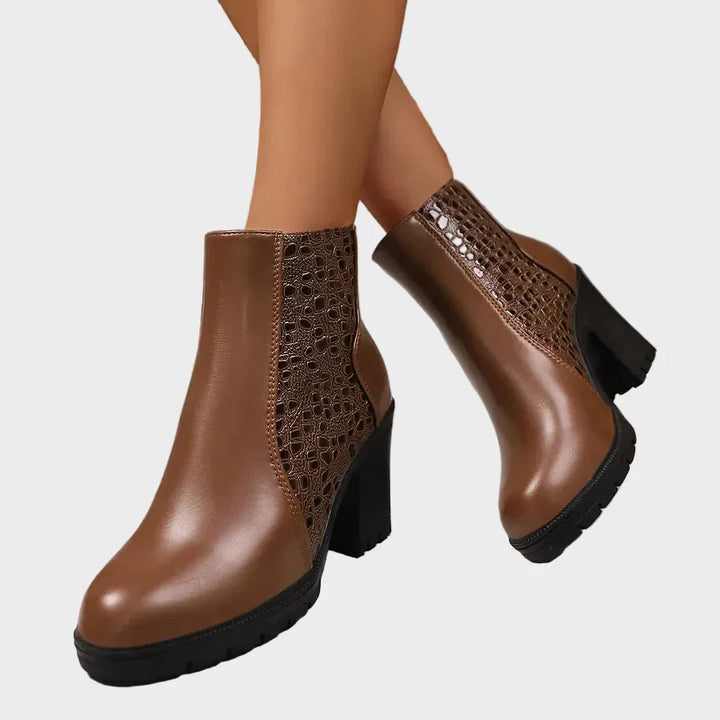 Katarzyna | Chaussures en cuir à talons épa