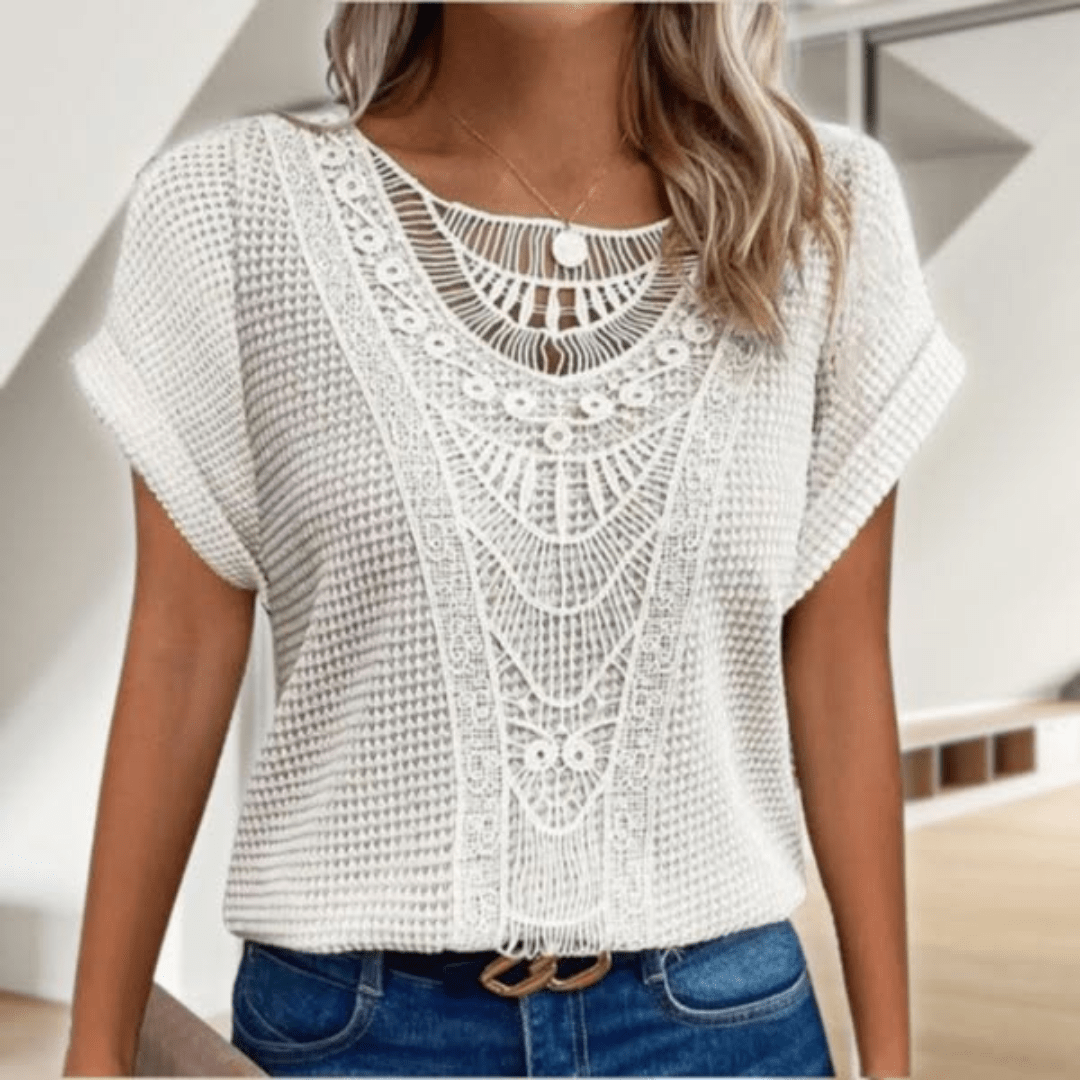 Esmie™ | Top bohème chic ajouré