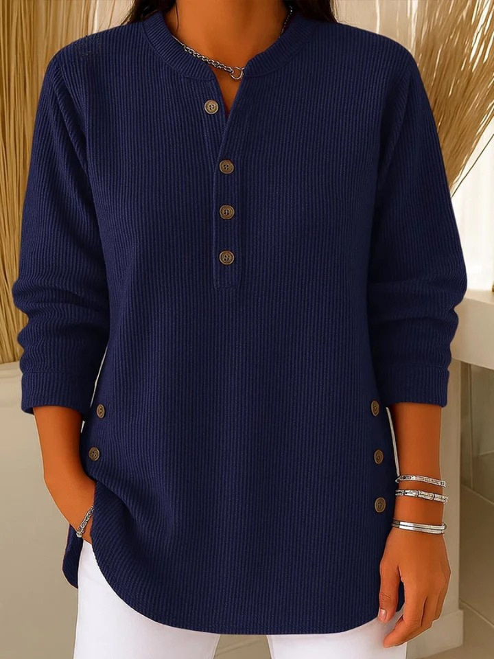 Neva™ | Tunique Henley à Boutons