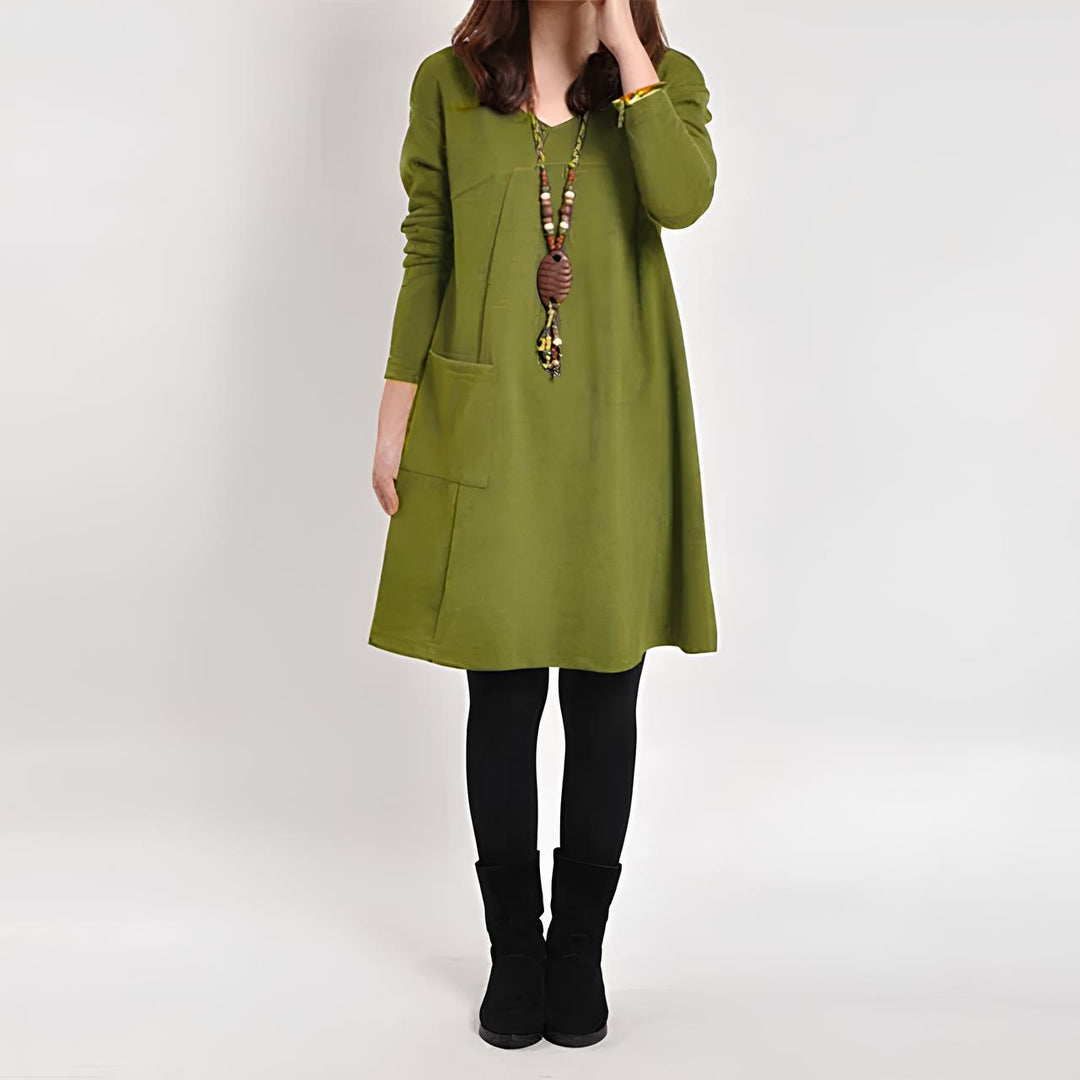 Marjolein™ | Robe à manches longues avec poches