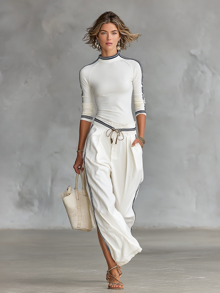 Ensemble de Sport Pantalon Ample avec Cordon