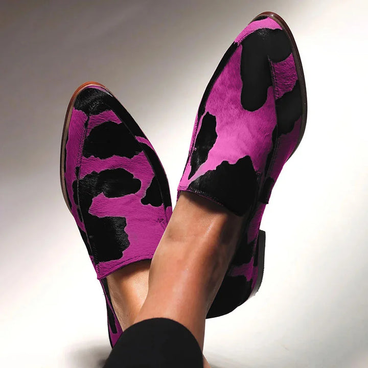Delphine™ | Mocassins à imprimé animalier