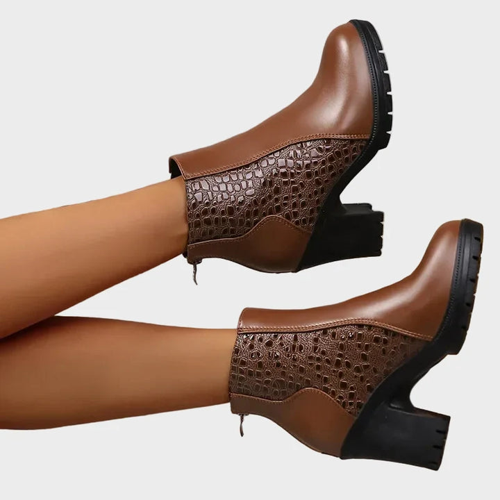 Katarzyna | Chaussures en cuir à talons épa