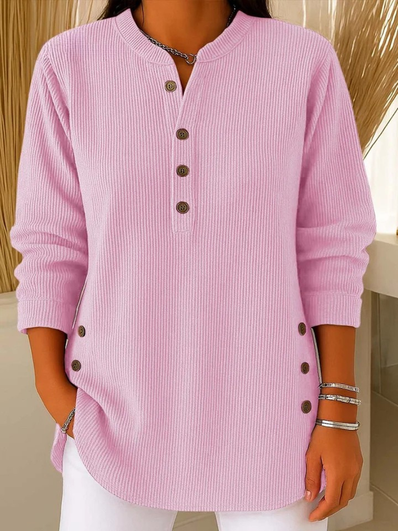 Neva™ | Tunique Henley à Boutons
