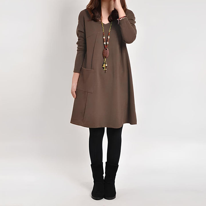 Marjolein™ | Robe à manches longues avec poches