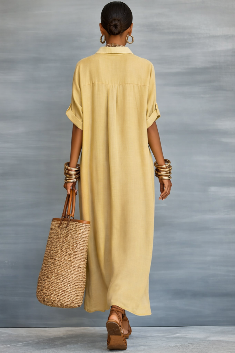 Elsinore™ | Robe maxi minimaliste élégante