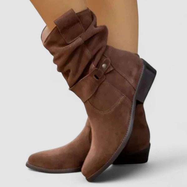 Elyse | Bottes western avec tige froncée