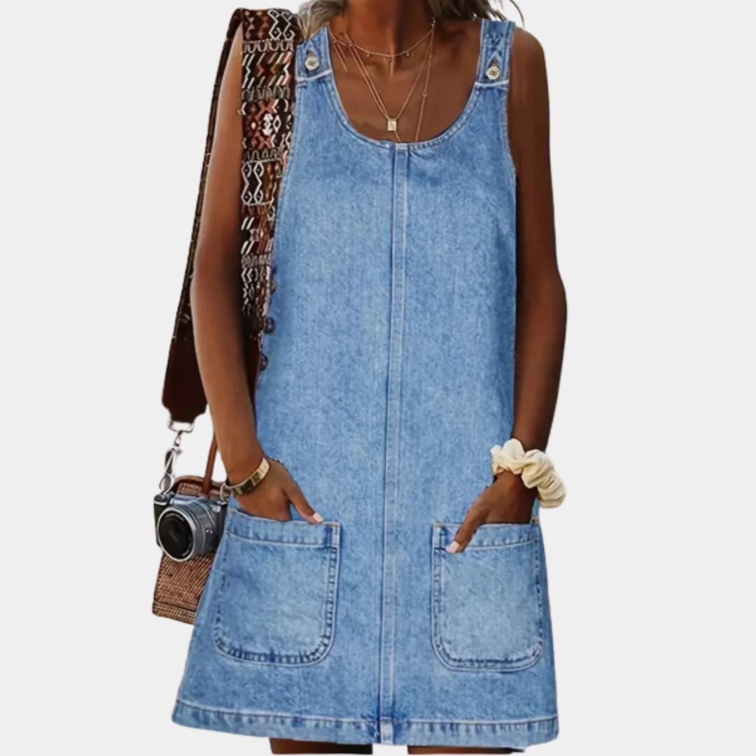Saylor™ | Robe décontractée look denim