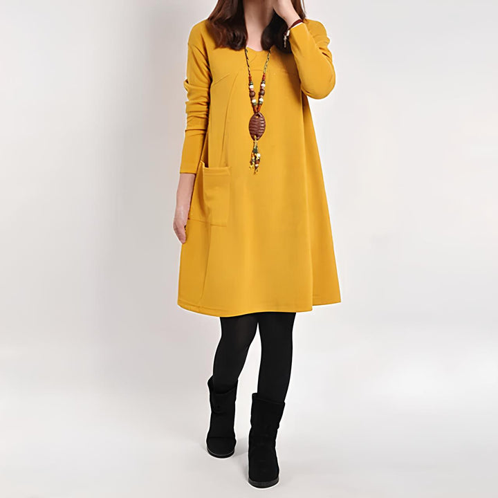 Marjolein™ | Robe à manches longues avec poches