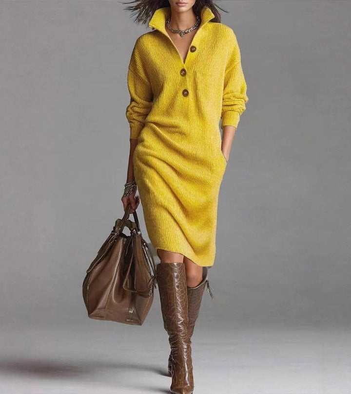 Diane™ | Robe d'hiver élégante à boutons