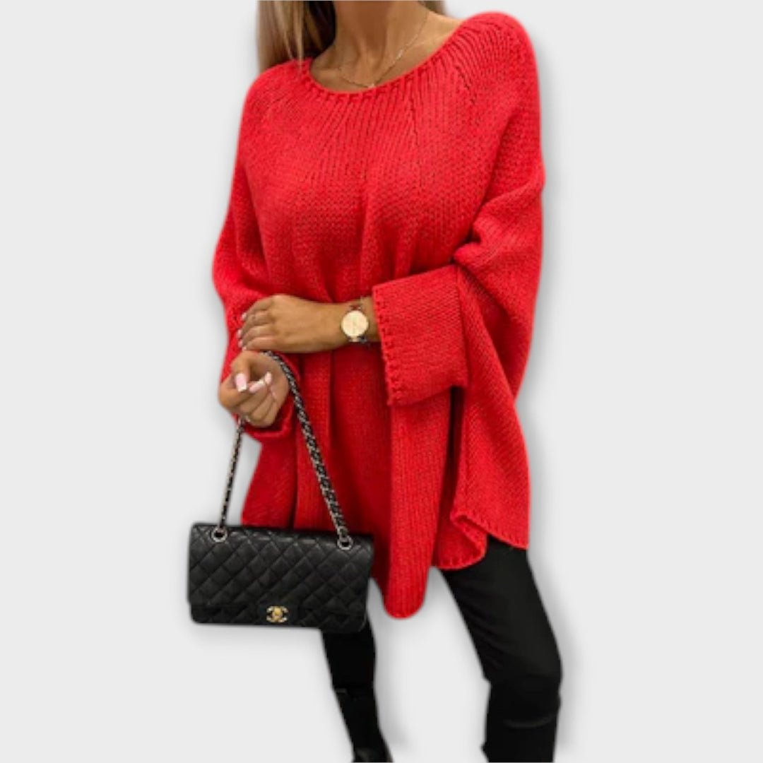 Isabelle - Pull féminin élégant avec col rond