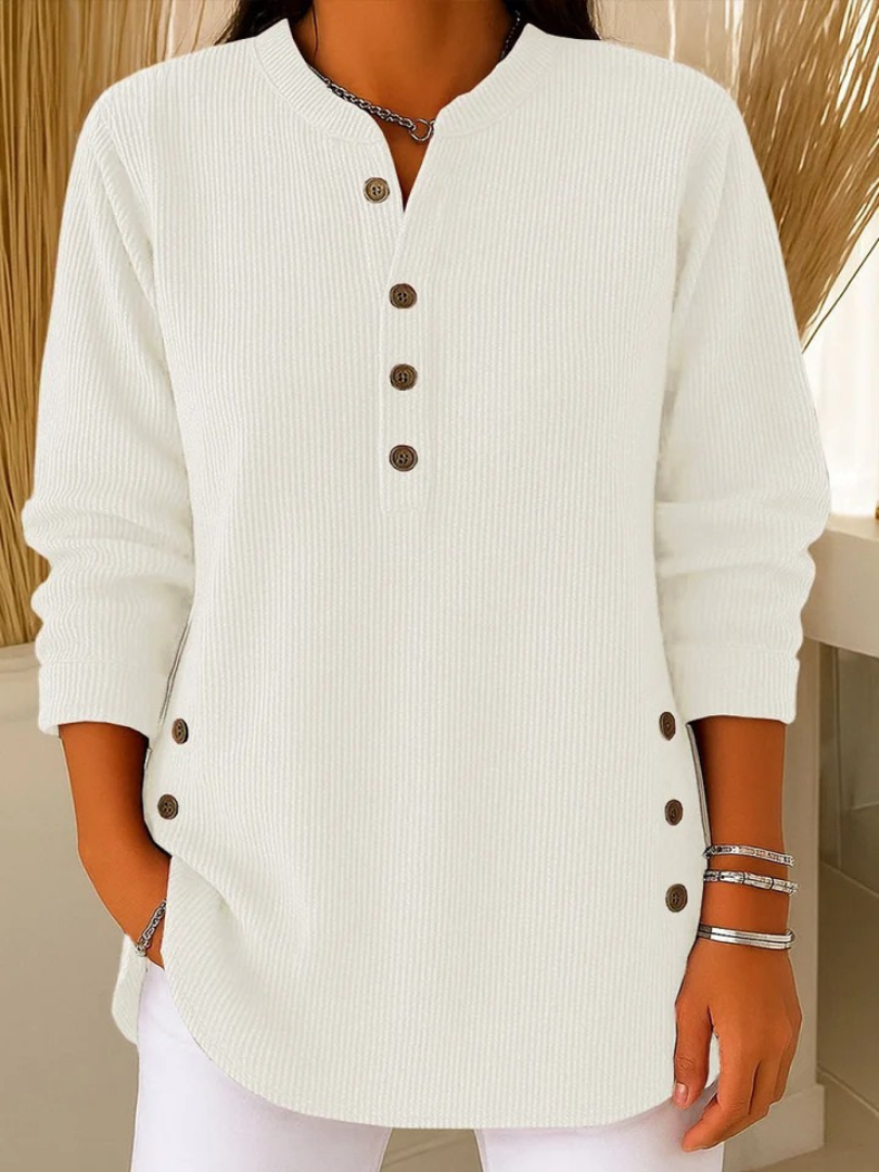 Neva™ | Tunique Henley à Boutons