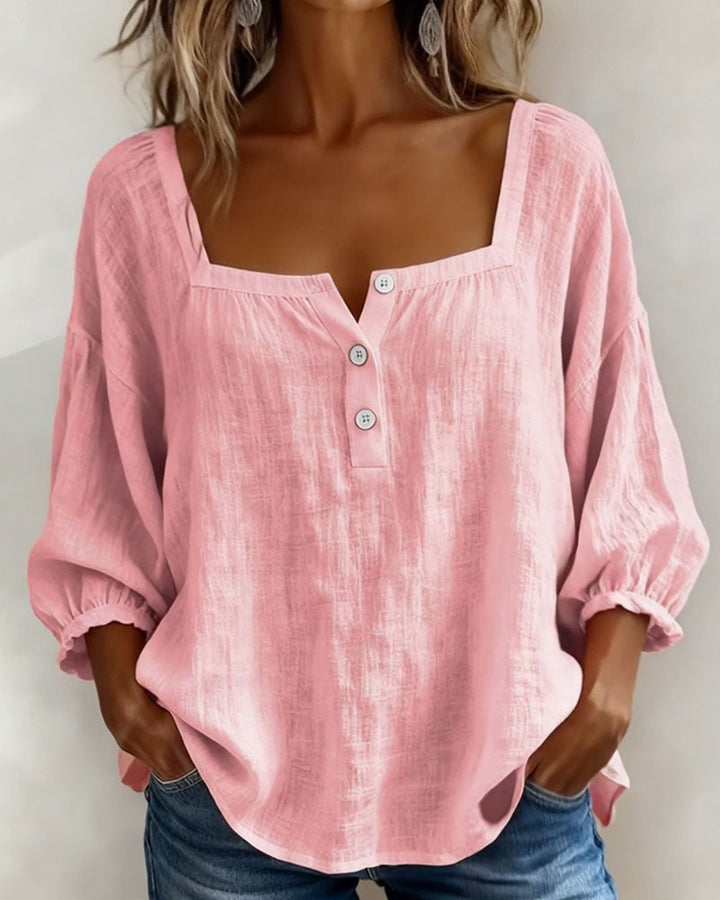 Sherri™ | Blouse élégante à encolure carrée