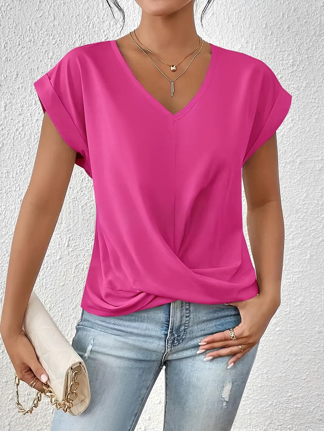 Gemma™ | Haut fluide drapé