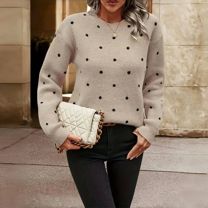 Paula™ | Pull-over tricoté à pois