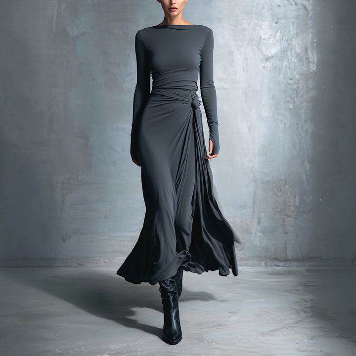 Naomie | Robe Maxi à Nœud