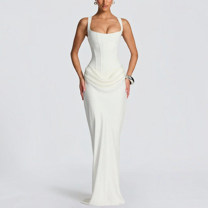 Éléonore | Robe Maxi Col Carré