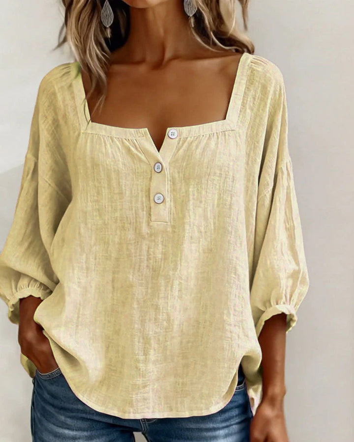 Sherri™ | Blouse élégante à encolure carrée
