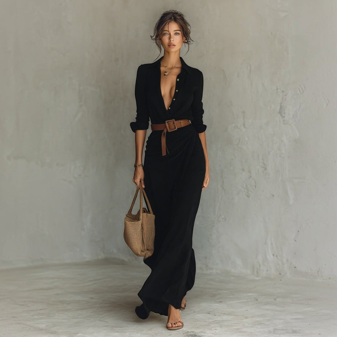 Victoire | Robe Longue à Revers