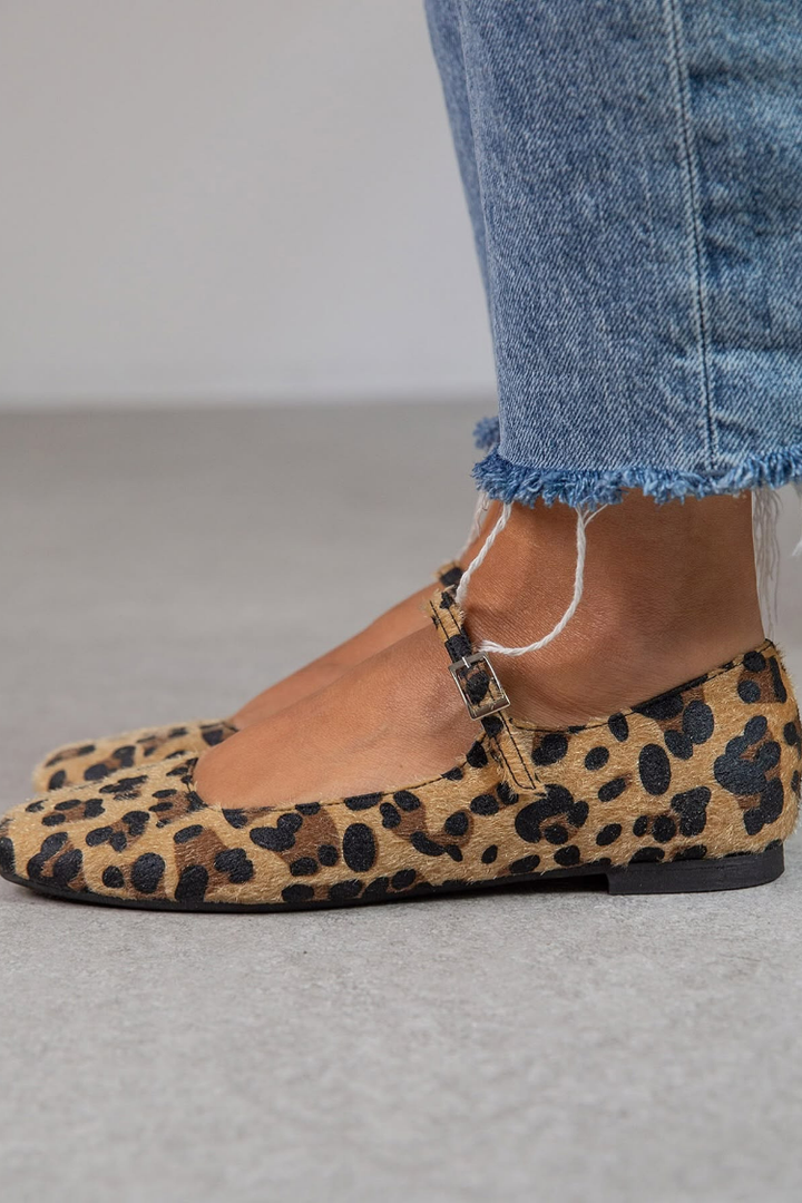 Lena | Ballerines avec Fermeture et Sangle Ajustable