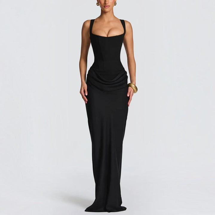 Éléonore | Robe Maxi Col Carré