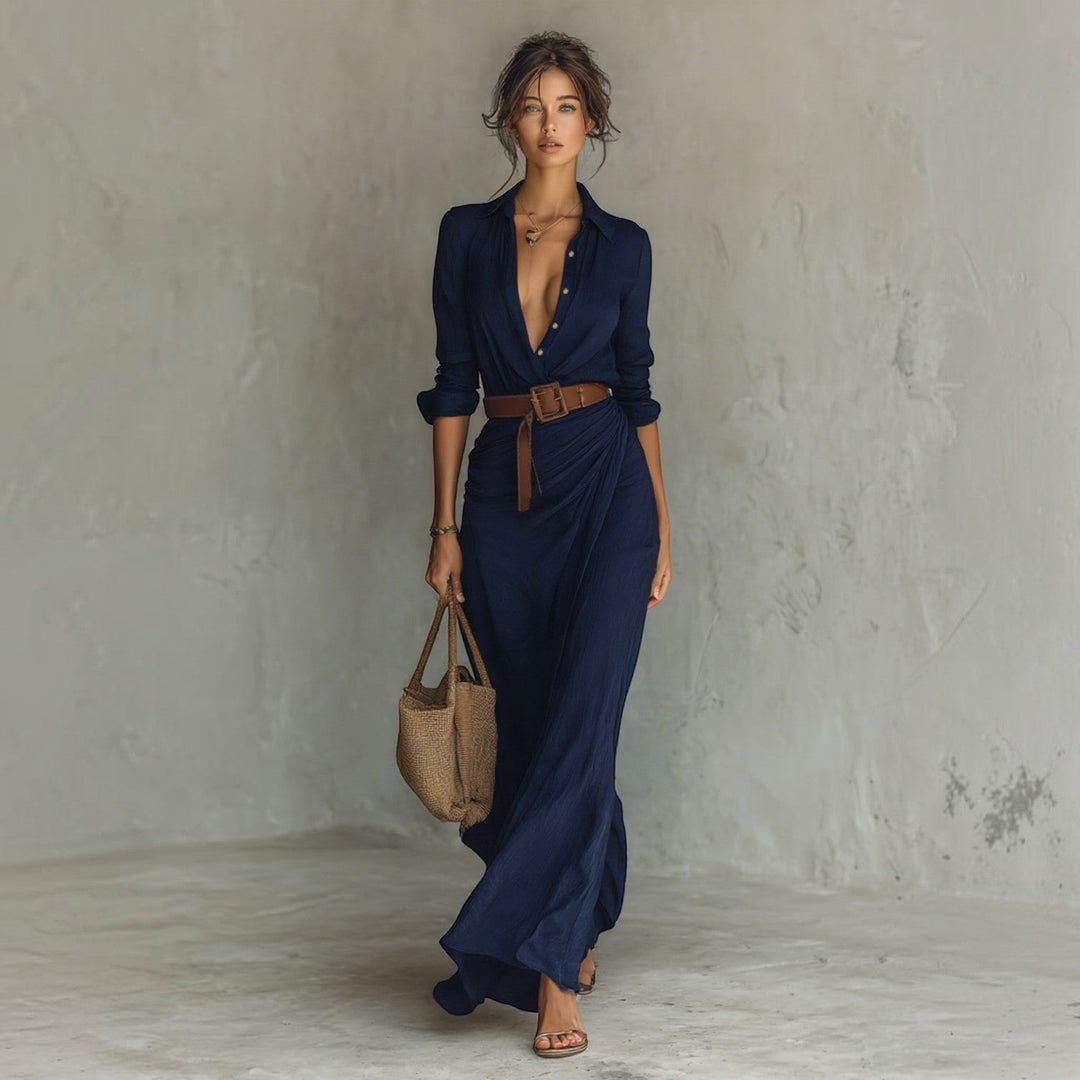 Victoire | Robe Longue à Revers