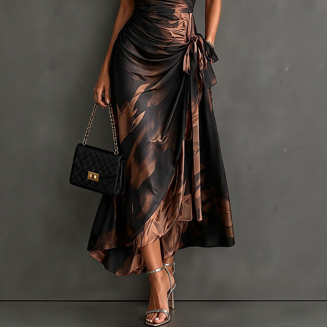 Sylvie | Robe Portefeuille Imprimée