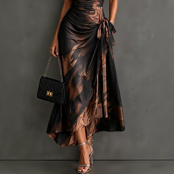 Sylvie | Robe Portefeuille Imprimée