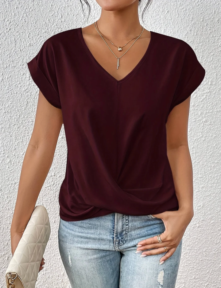 Gemma™ | Haut fluide drapé