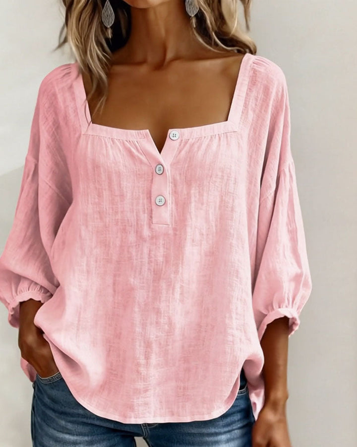 Sherri™ | Blouse élégante à encolure carrée