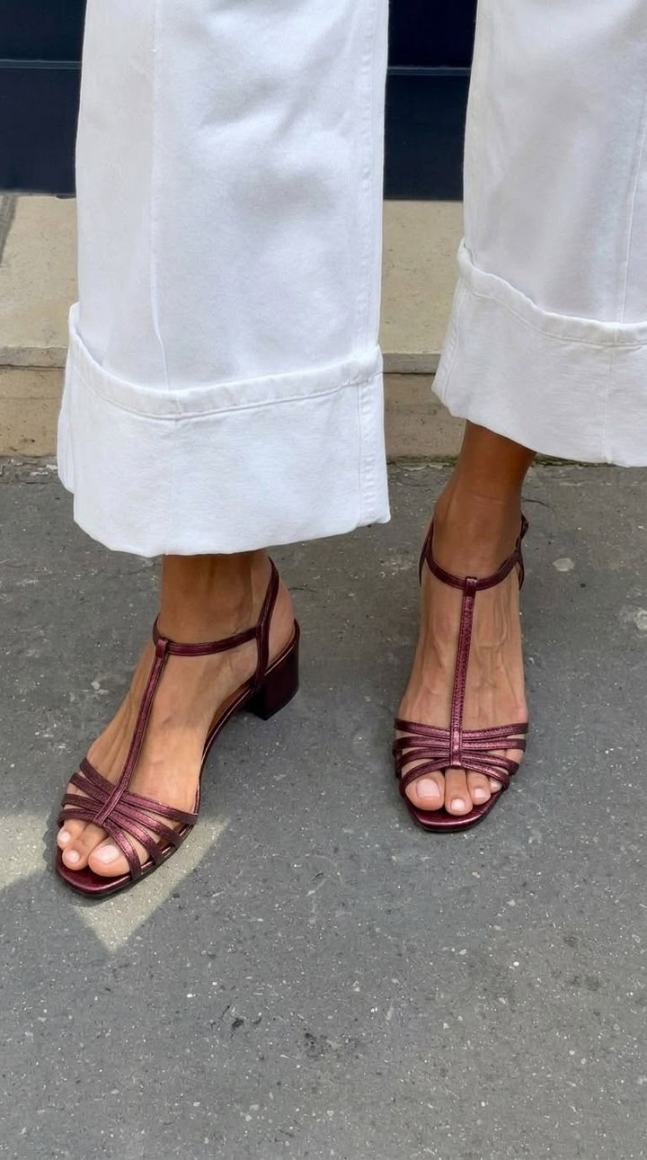 Allegra | Sandales dorées, élégance pour le quotidien