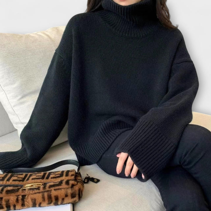 Mera - Pull à col roulé en cachemire pour femmes