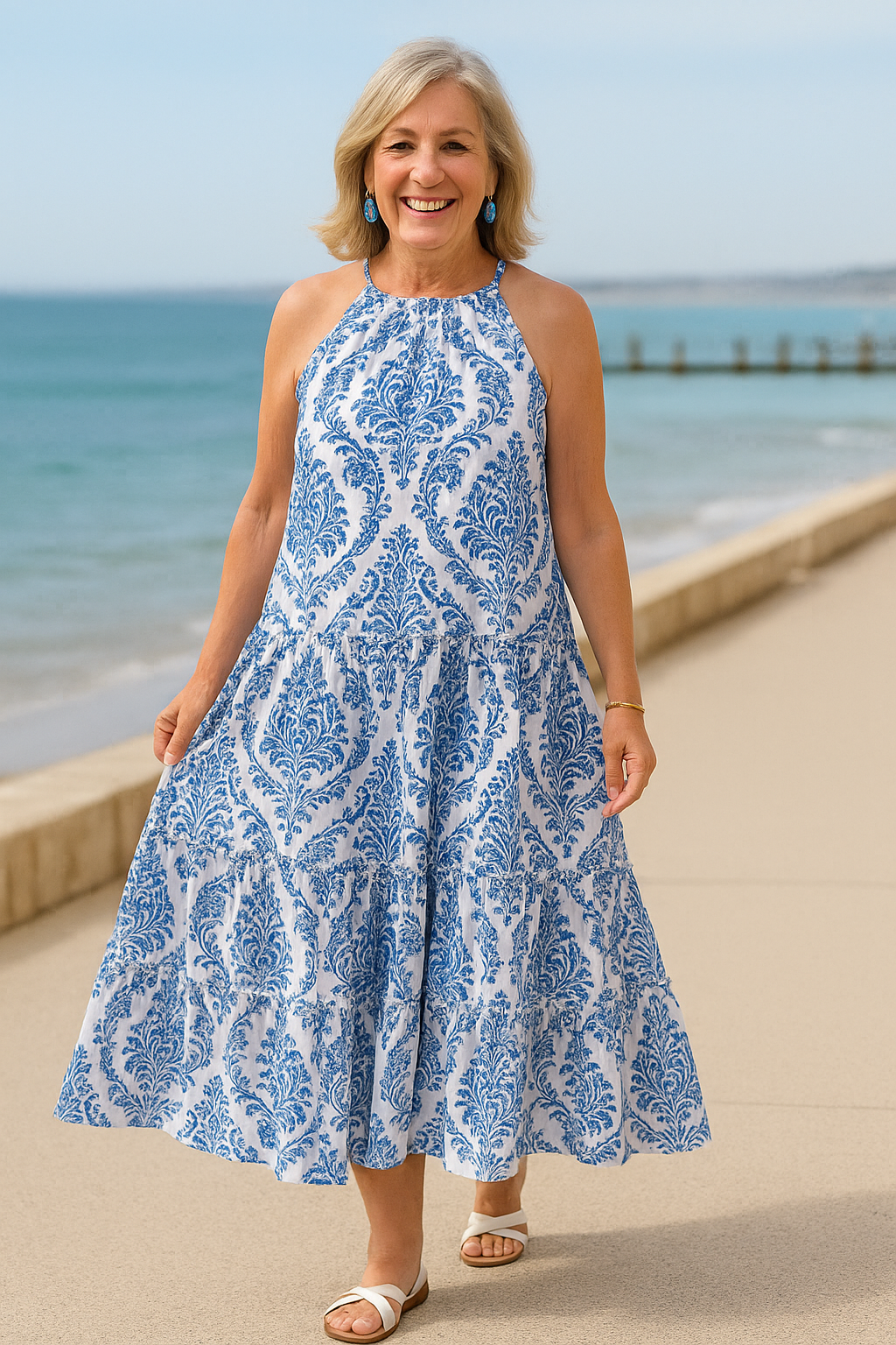 Kallie™ | Robe midi fluide